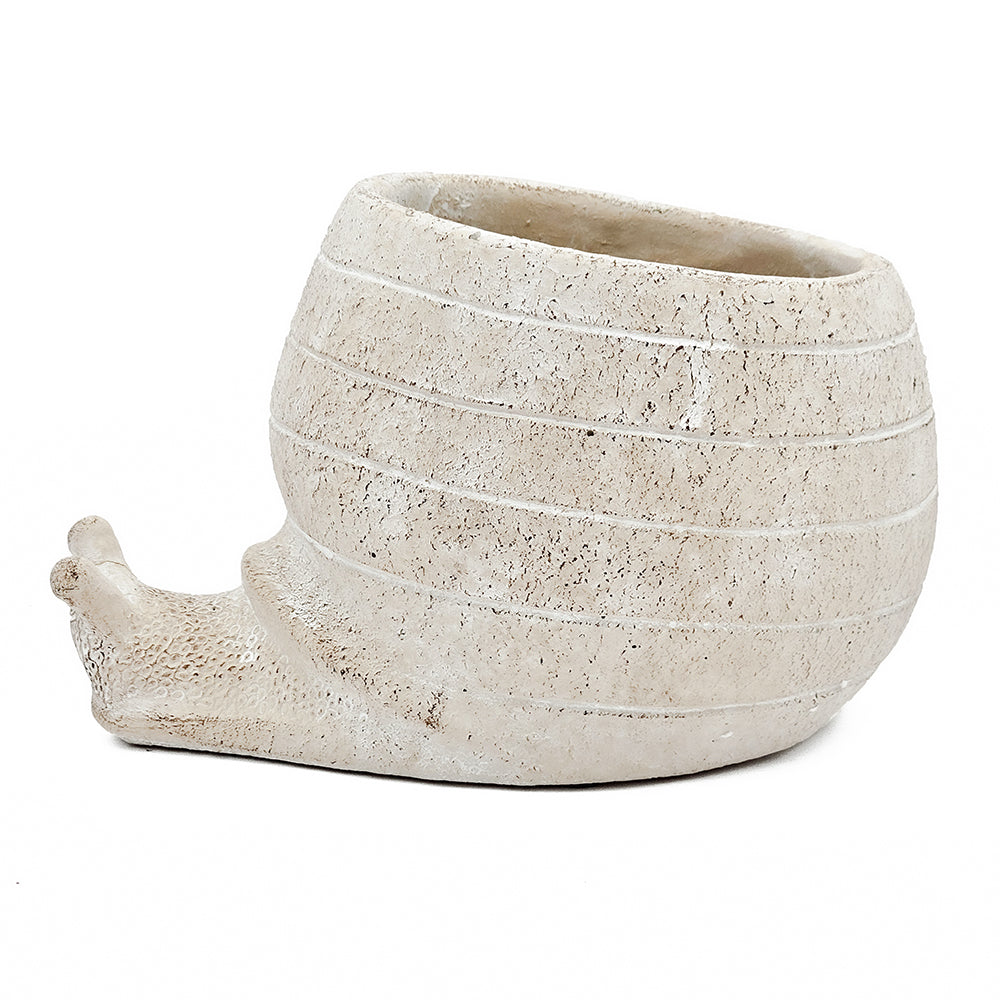 Sand and Cement Snail Planter, Large