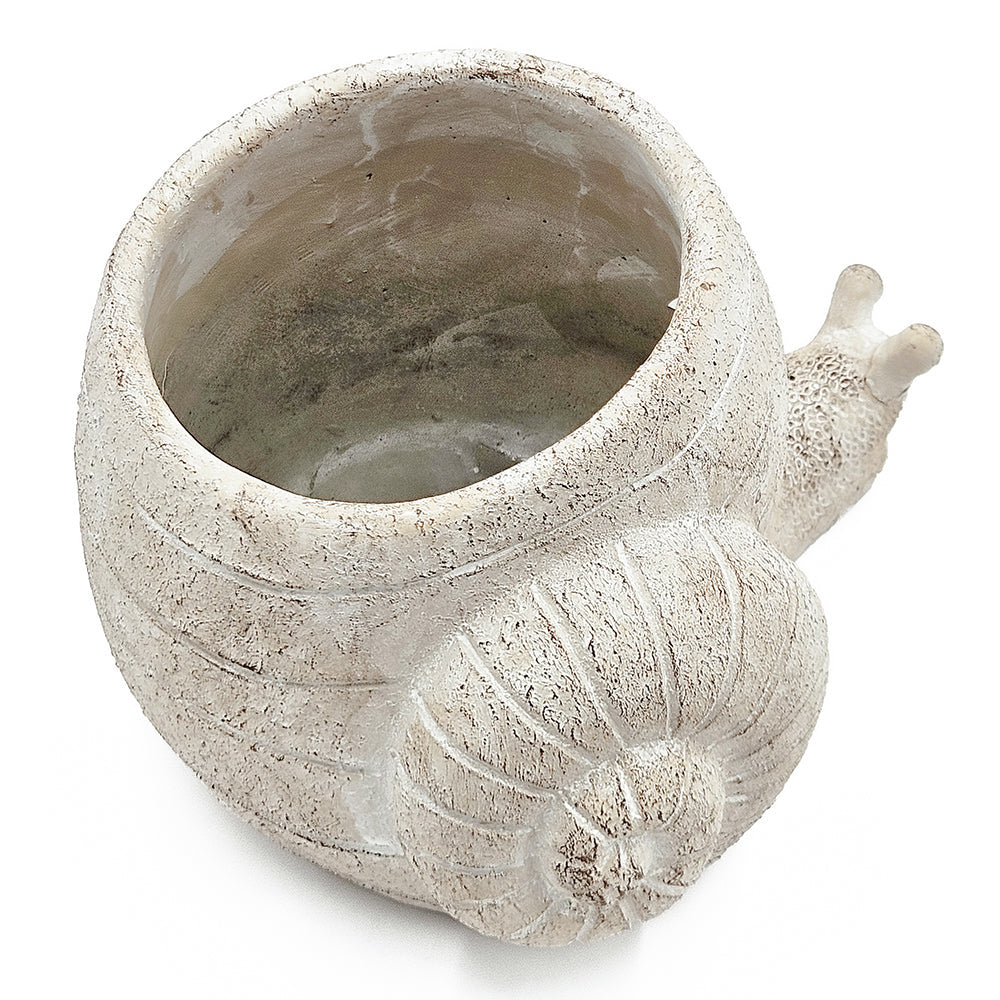 Sand and Cement Snail Planter, Large