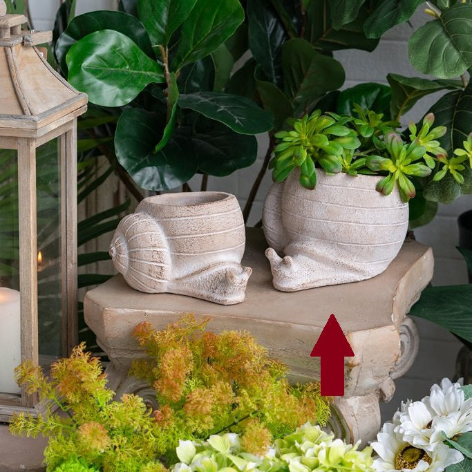 Sand and Cement Snail Planter, Large