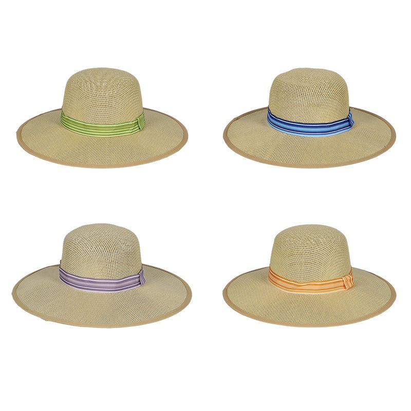 Striped Straw Hat Ass.
