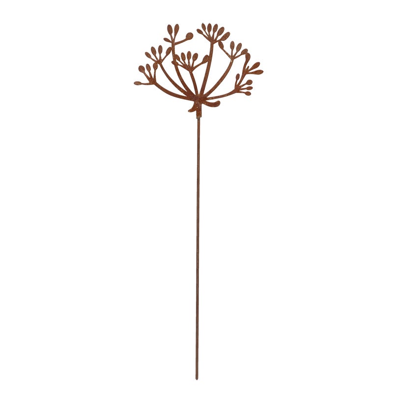 Rust Garden Stake Cow Parsley
