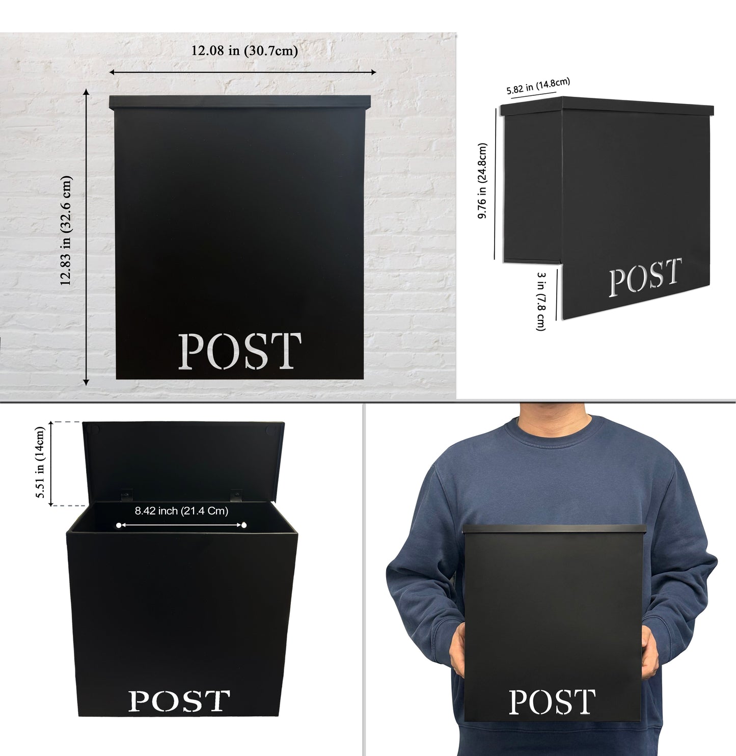 "Boîte Aux Lettres Stanley Fer, Cuivre Antique, A/Cut"