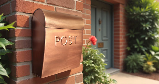 Sylvia Small Euro Mailbox, Copper