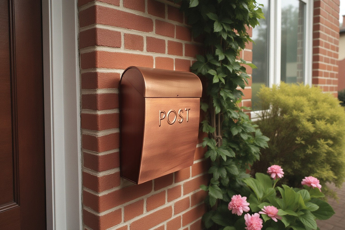 Sylvia Small Euro Mailbox, Copper
