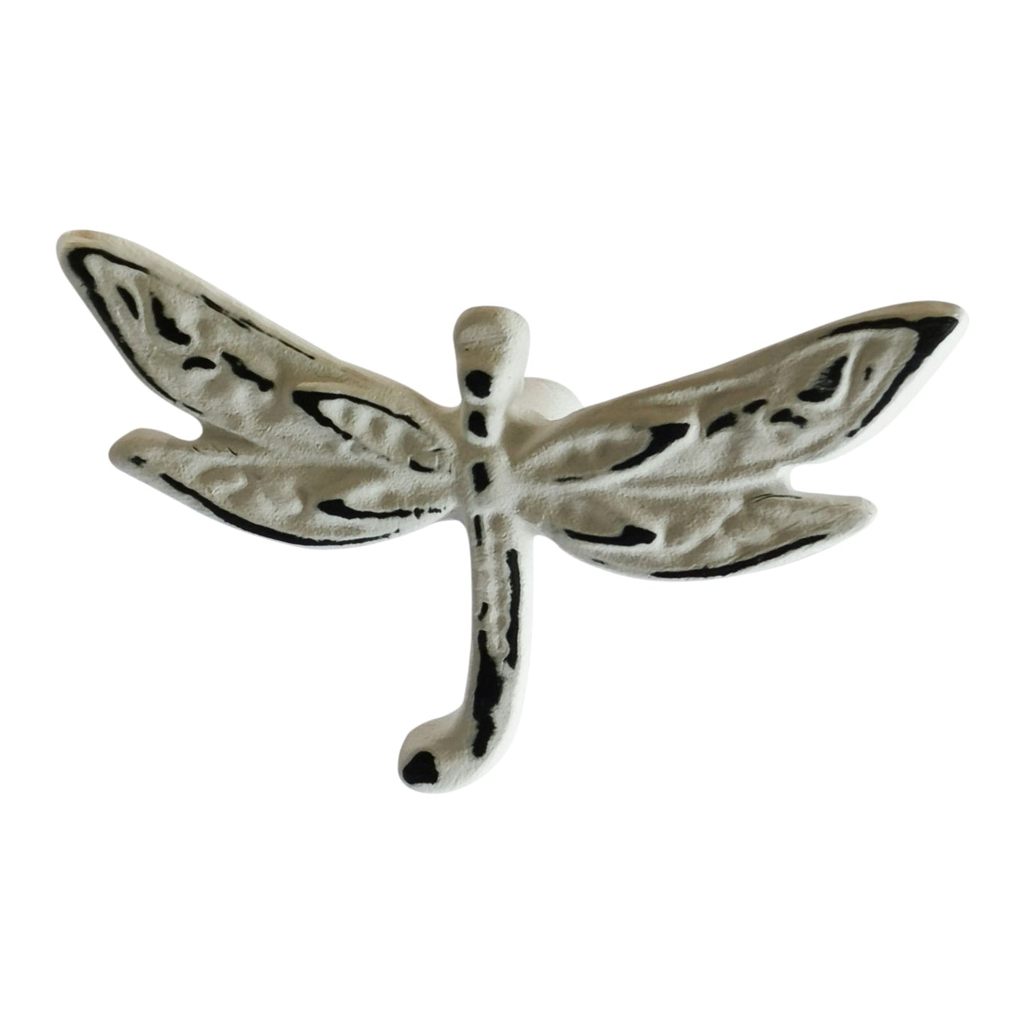Dragon Fly Wall Hook, Distressed White