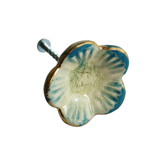 Delicate Bloom Ceramic Knob, Ceramic
