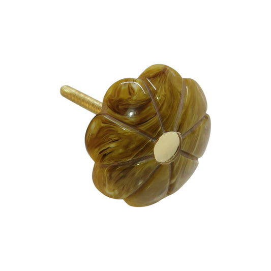 Resin Knob, Dark Yellow