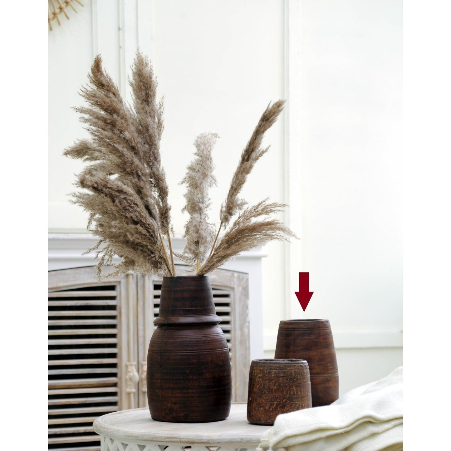Wooden Vase (VV-22225)