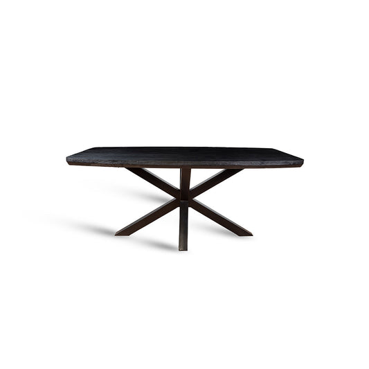 Crispio Wooden Dining Table, Black