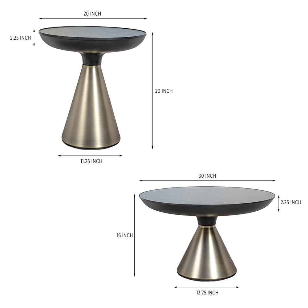 Ava Long Coffee Tables, Set Of Two