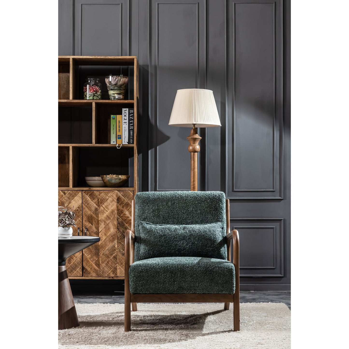 Blue Betty Arm Chair, Green