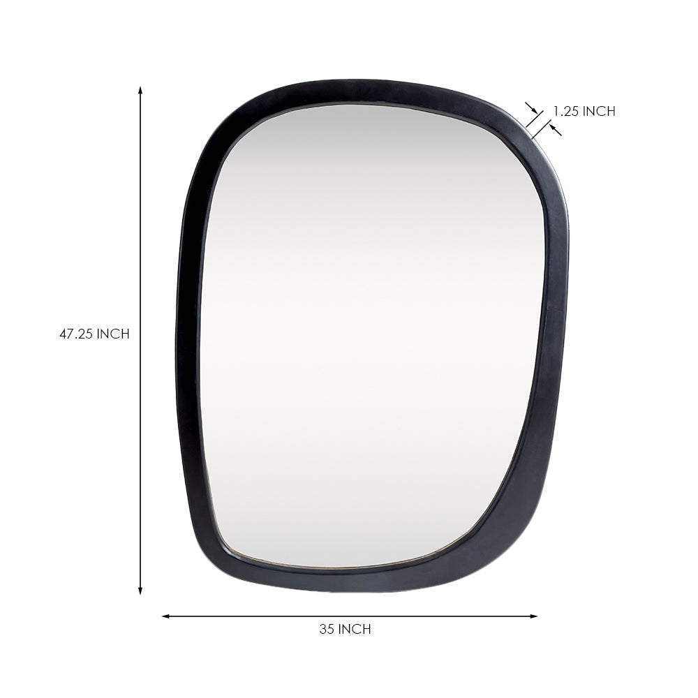 Mango Frost Mirror Frame, Black