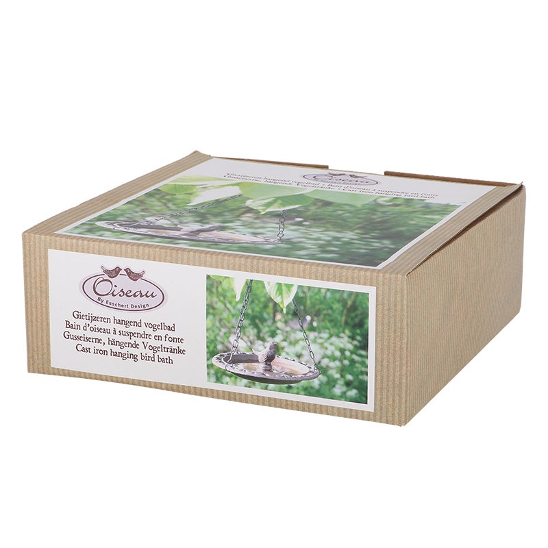 "Baignoire pour Oiseaux Suspendue ""Oiseau"" en Coffret Cadeau"
