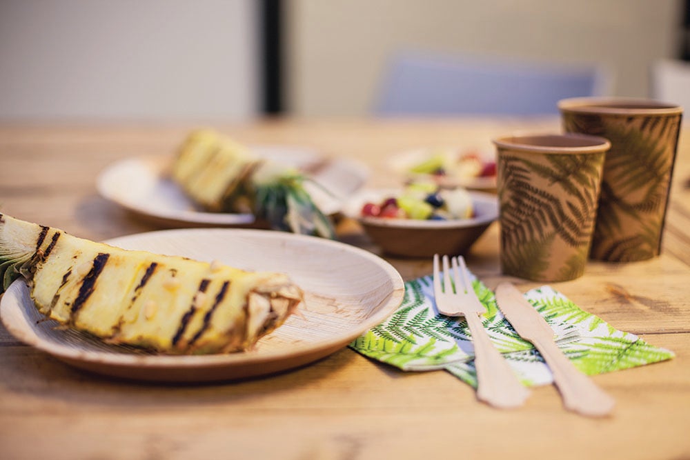 Ensemble de 8 fourchettes jetables en bois