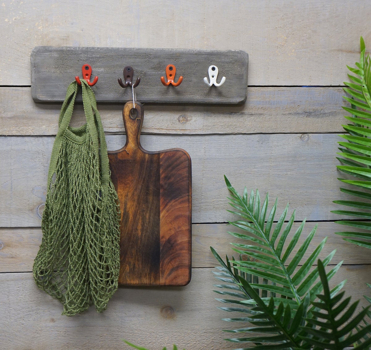 Arich Mini Crochet Double - Crochets Muraux en Fonte Robuste à Suspendre - Marron