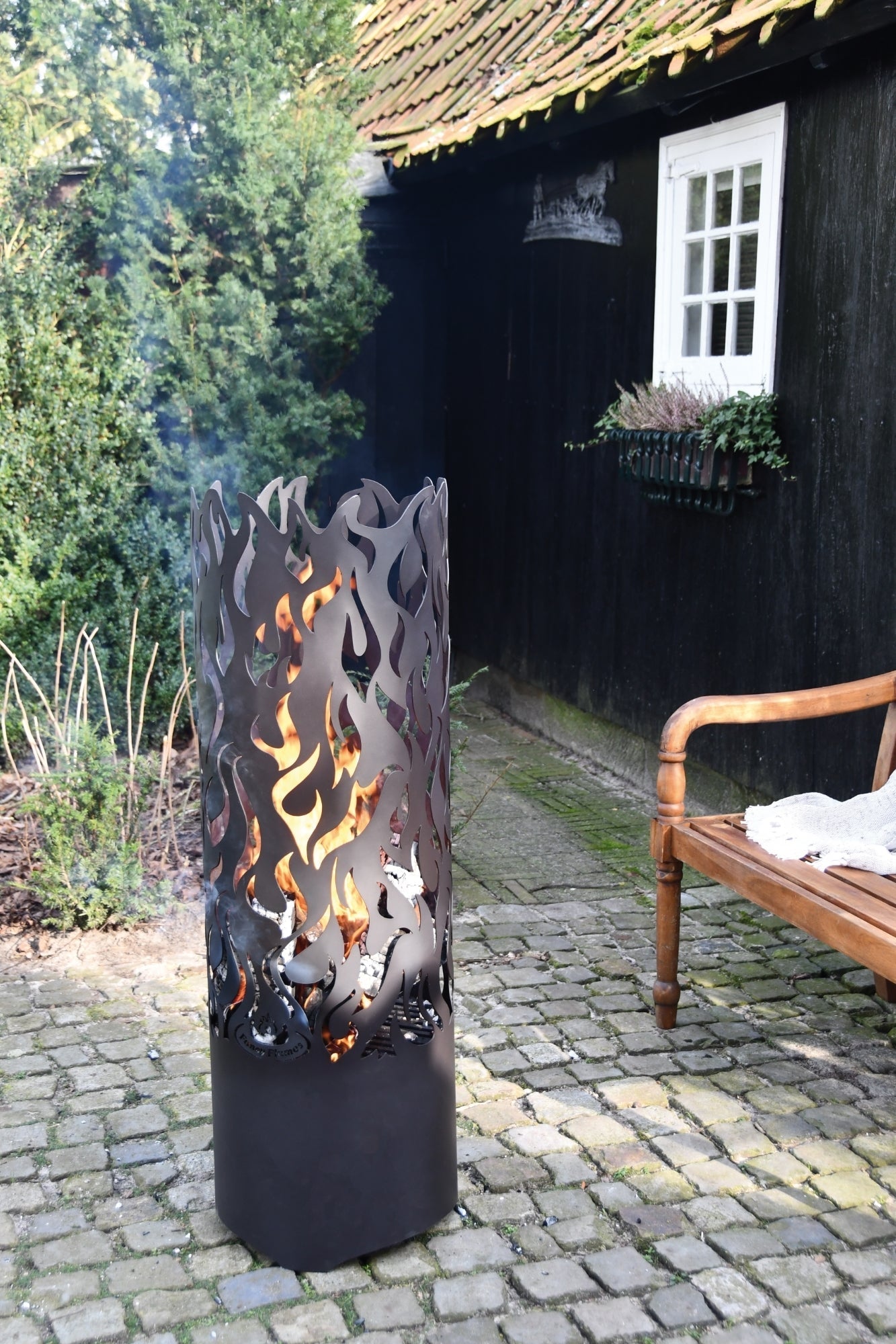 Flammes de tambour de feu