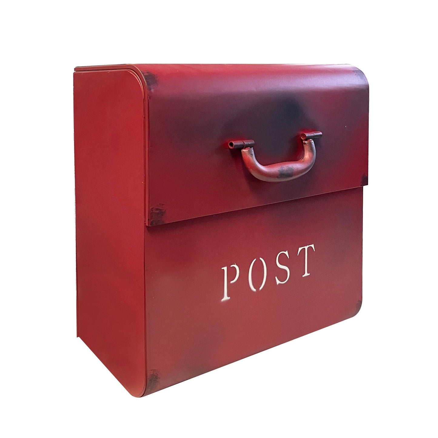 Boîte aux lettres CJ rouge rustique
