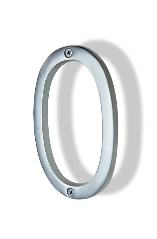 "Numéro de maison Silver Shadow 0, 6 pouces, dernière chance"