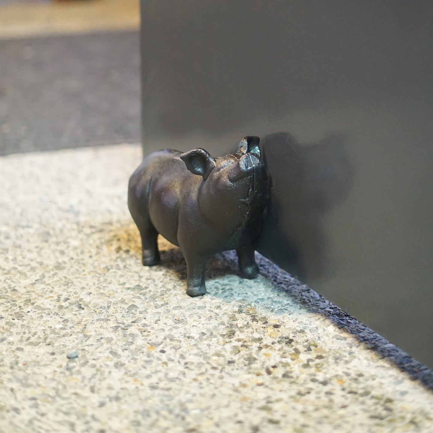 "Cochon En Fonte, Noir"