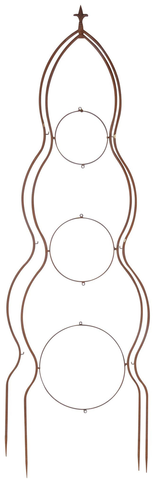 Plant Support 3D Round Fleur De Lis