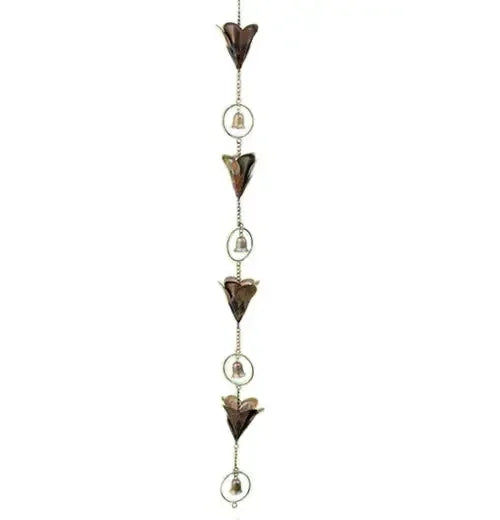 Flamed Lily Flower Rain Chain