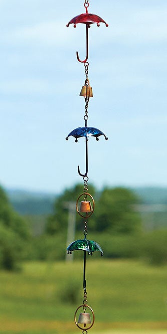 Multicolor Umbrella Rain Chain