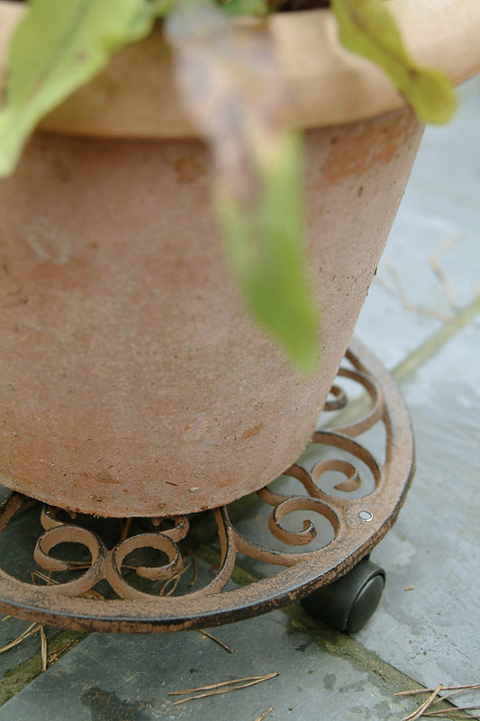 Chariot à plantes rond