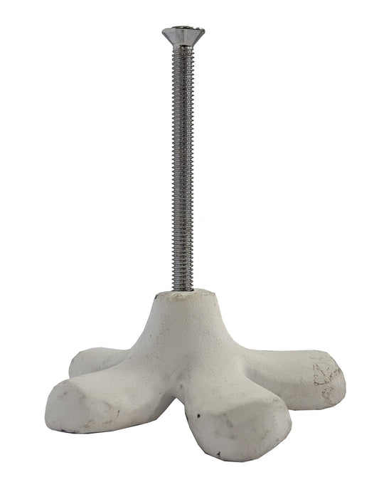 Bouton de tiroir marguerite rustique, boutons en fonte très résistants - Poignées d'armoire rustiques et boutons de porte intérieure pour la maison, blanc vieilli