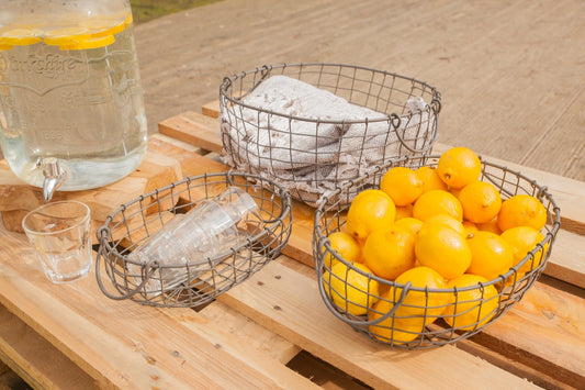 Corbeille Fil Ovale Set/3 S