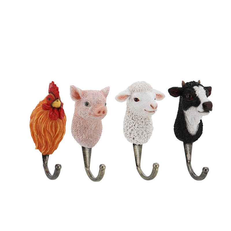 Hook Farm Animal Head ~ Assorted