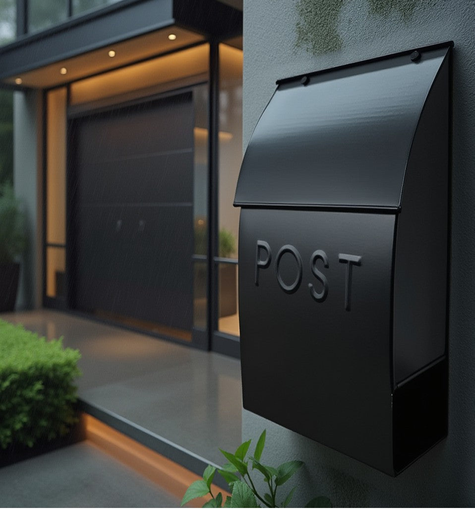 Milano Pointed Mailbox Black