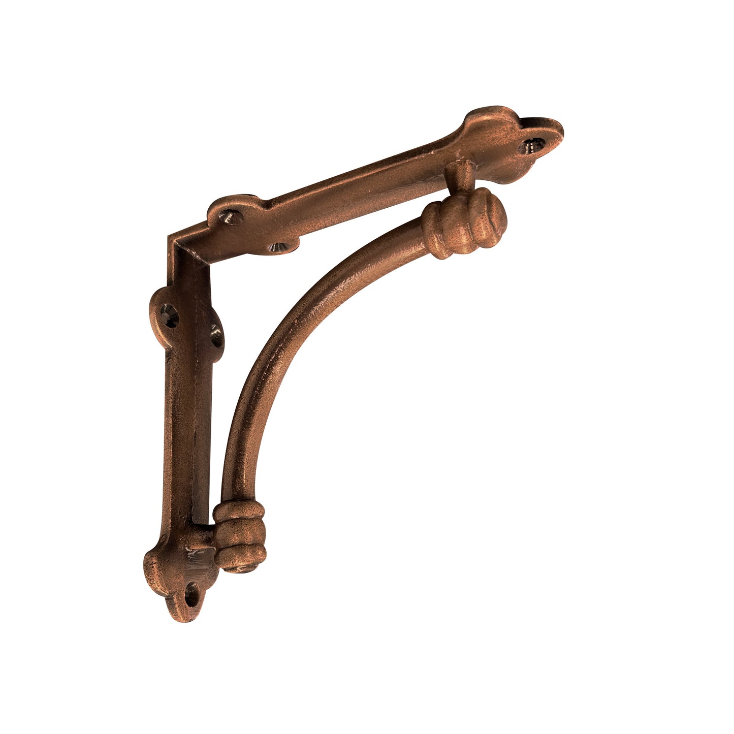 Slim Halfround Bracket, 5 inch, Copper Finish