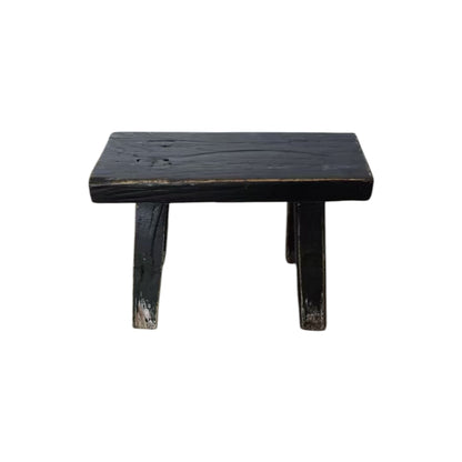 Rect. Antique Mini Stool, Antique Black