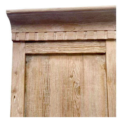Recycled Old Pine Glass Cabinet, White Wash