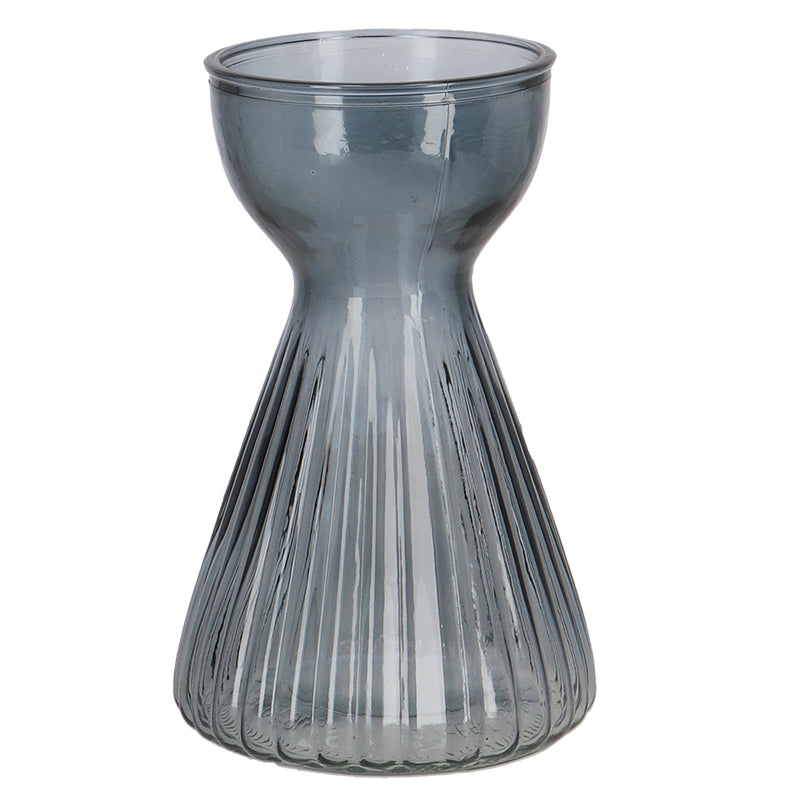 Bulb Vase Ribbed Amaryllis Ass.