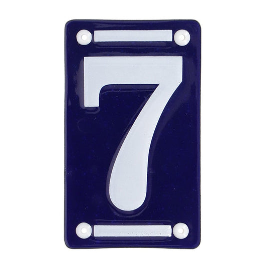 Enamel House Number 7