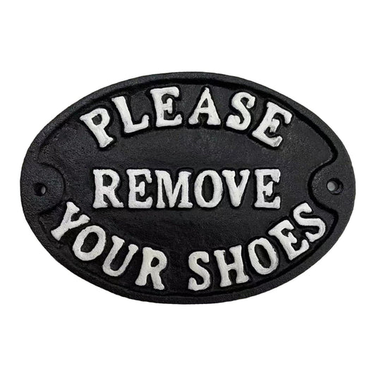 ~Please Remove Your Shoes~, Cast Iron, Anti. Black