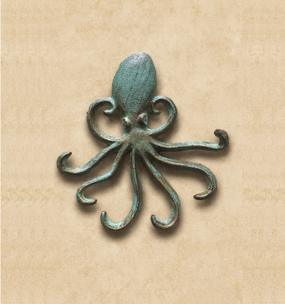 Octopus Multi Hook, crochets muraux nautiques à suspendre à l'intérieur ou à l'extérieur, vert