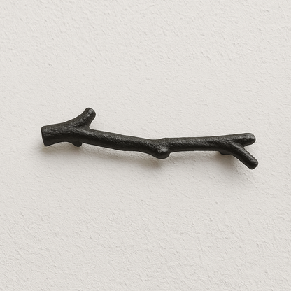 Poignée de porte rustique brindille, poignées vintage pour portes et armoires, marron