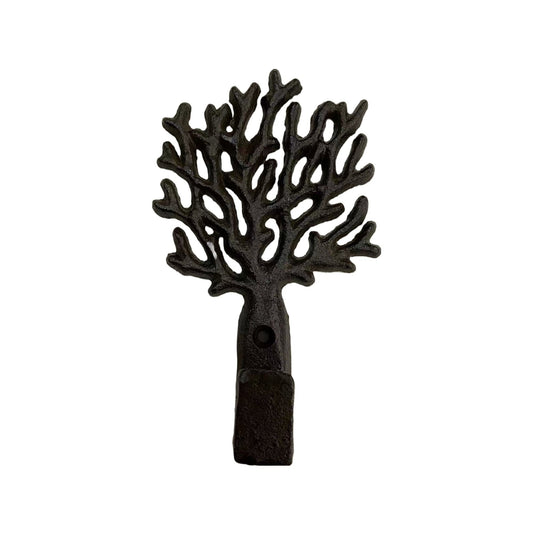 Distressed Coral Hook, Antique Brown