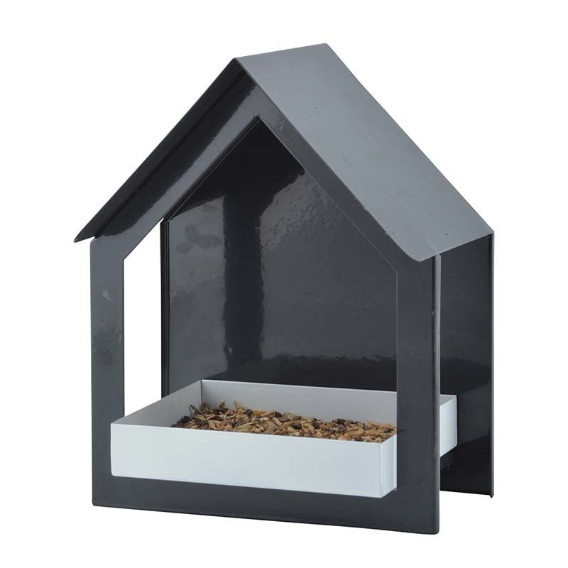 Wall Bird Table Dark Grey/White