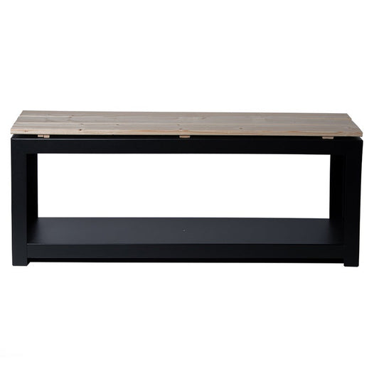 Banc Avec Rangement Bois Rectangulaire