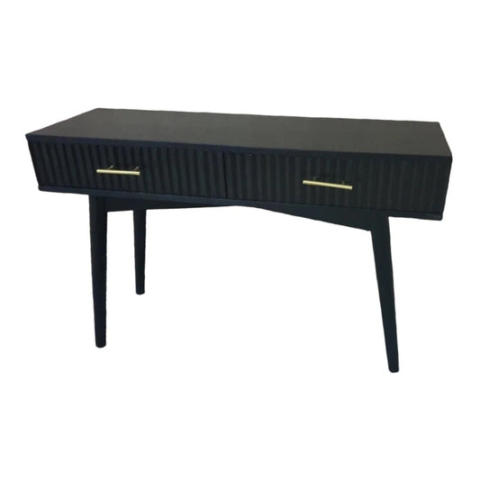 Flute Console Table Black