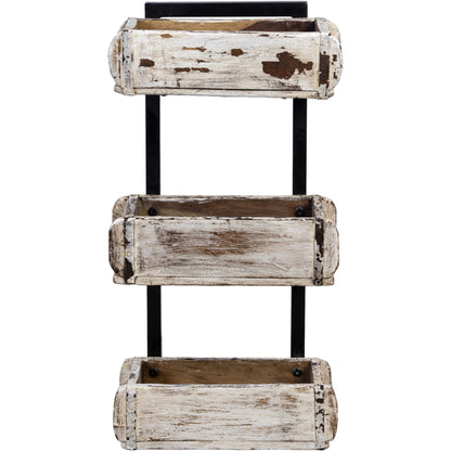Wooden Brick Mould Tower 3, White
