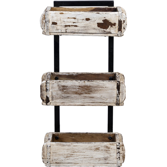 Wooden Brick Mould Tower 3, White
