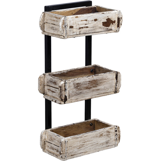 Wooden Brick Mould Tower 3, White