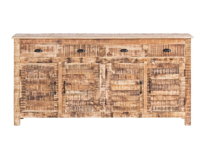 Mango Wood Sideboard 4 Dwrs 4Doors