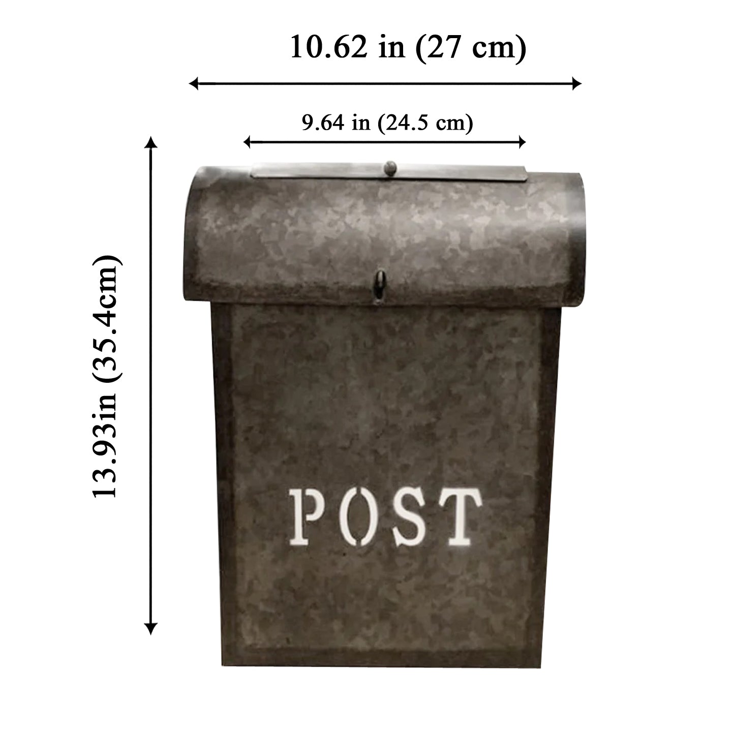 Emily POST Mailbox Rustic Metal, Last Chance