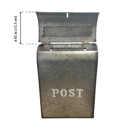 Emily POST Mailbox Rustic Metal, Last Chance