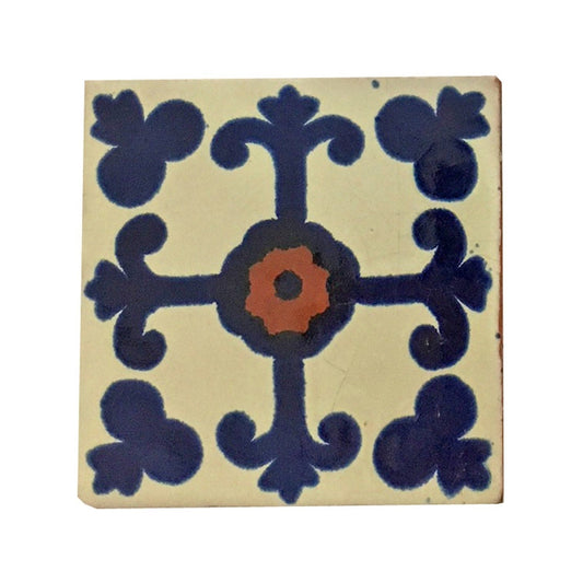 Dessous de Verre/Carreaux Croix Bleue Set/4